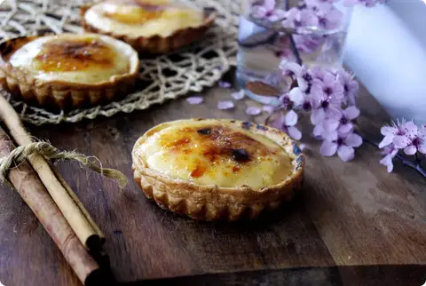 Tartaletas de crema catalana