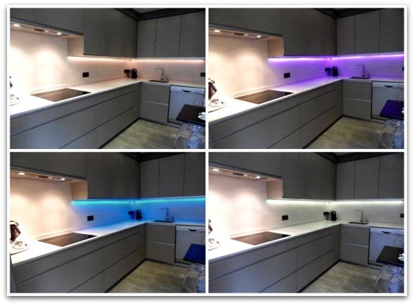 Tunea la cocina todas las veces que quieras cambiando el color de los leds