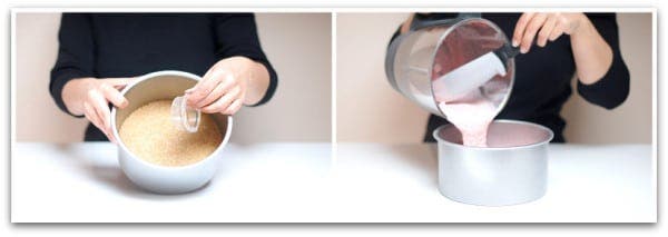 Tarta helada con frutas paso1