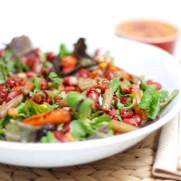 Ensalada de alubias rojas con judías