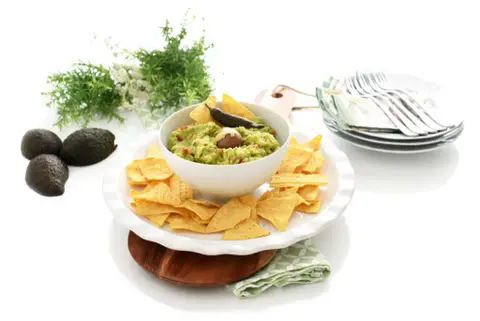 Nachos con guacamole, deliciosos