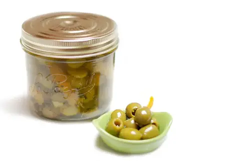 Aceitunas en aceite de c&iacute;tricos