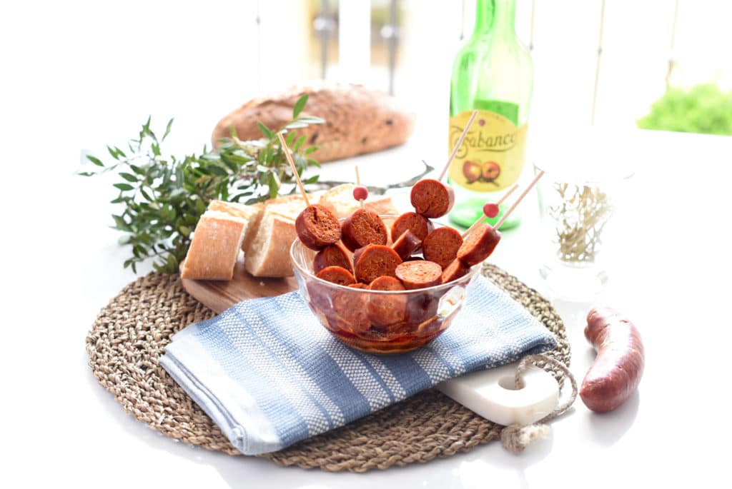 Chorizos a la sidra, facilísimos y deliciosos