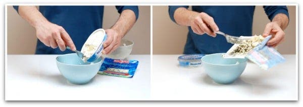 Bolas de queso azul y frutos secos con miel