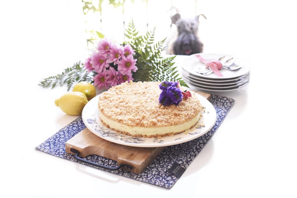 Tarta de limón sin horno