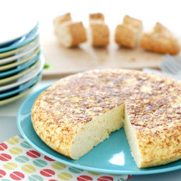 Tortilla de coliflor, receta apta para dietas