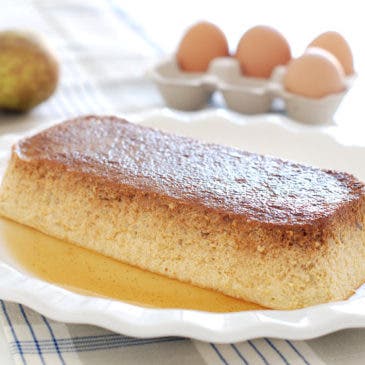 Flan de peras al varoma