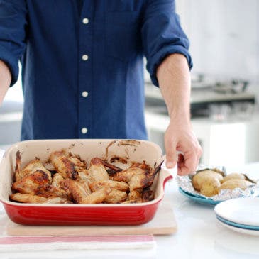 Alitas de pollo al horno y al limón