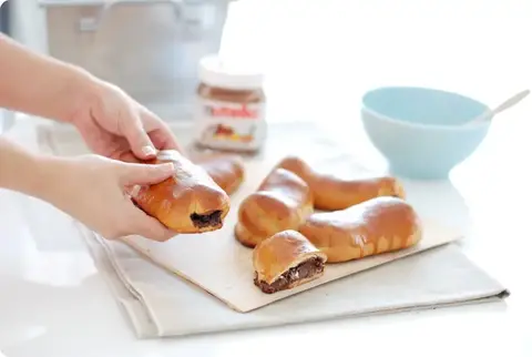 Bollycaos rellenos de nutella, deliciosos.