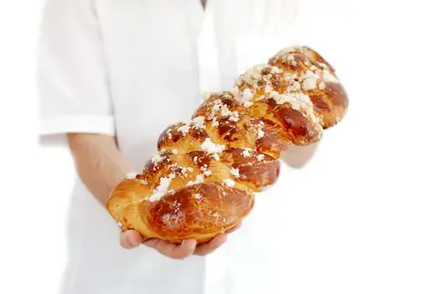 Trenza dulce para el desayuno