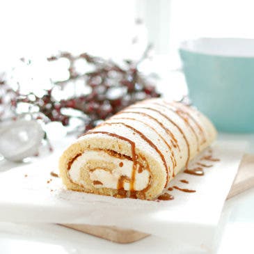 Brazo de gitano con dulce de leche