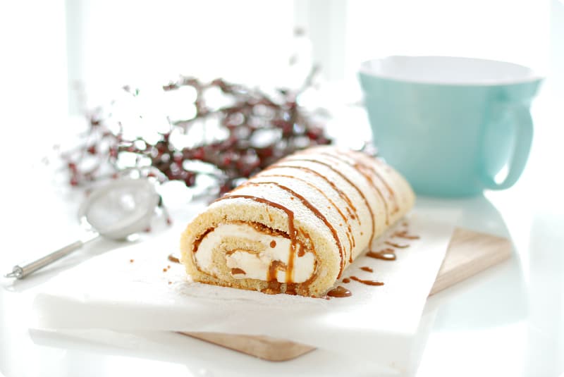 Brazo de gitano de dulce de leche