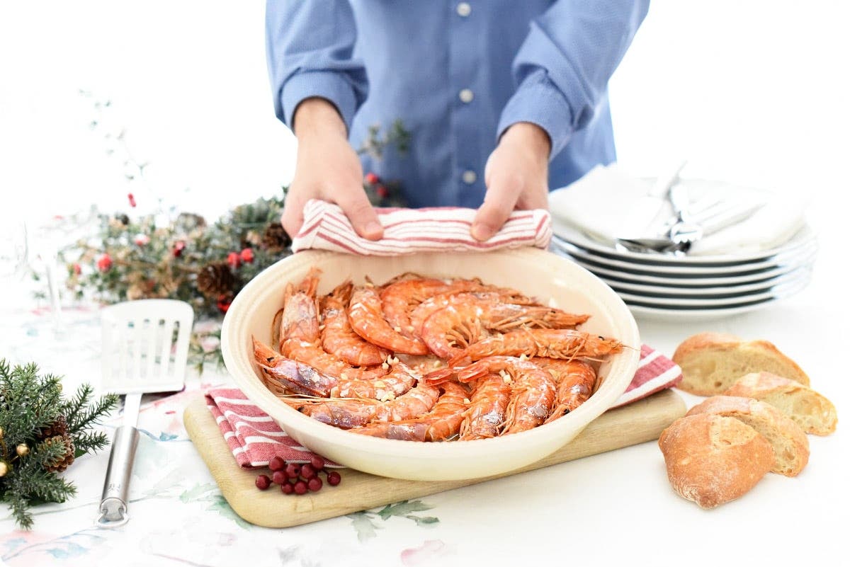 Gambones al horno