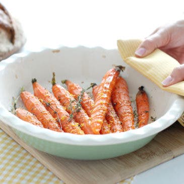 Zanahorias asadas con ralladura de limón