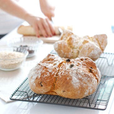 Pan de soda, un pan rápido con bicarbonato