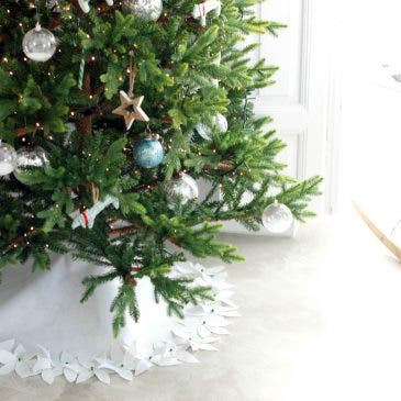 Alfombra de fieltro para el árbol de Navidad