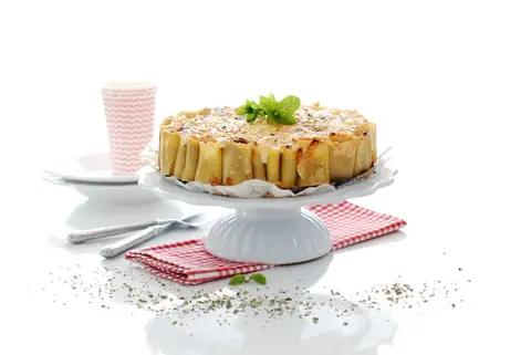 Tarta de macarrones con bolo&ntilde;esa