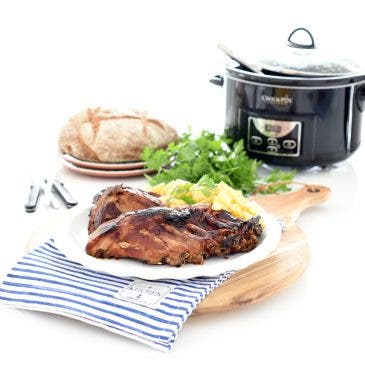 Costillas a la barbacoa en Crock-Pot®