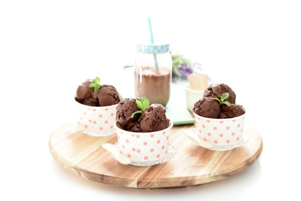 Helado de chocolate negro con Thermomix®