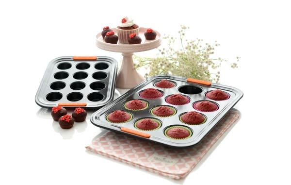 En estas bandejas podemos hornear los cupcakes