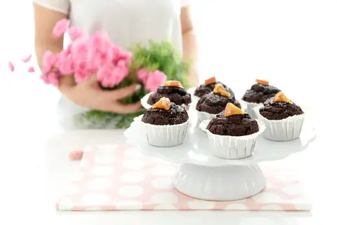 Magdalenas de chocolate y naranja con Thermomix&reg;