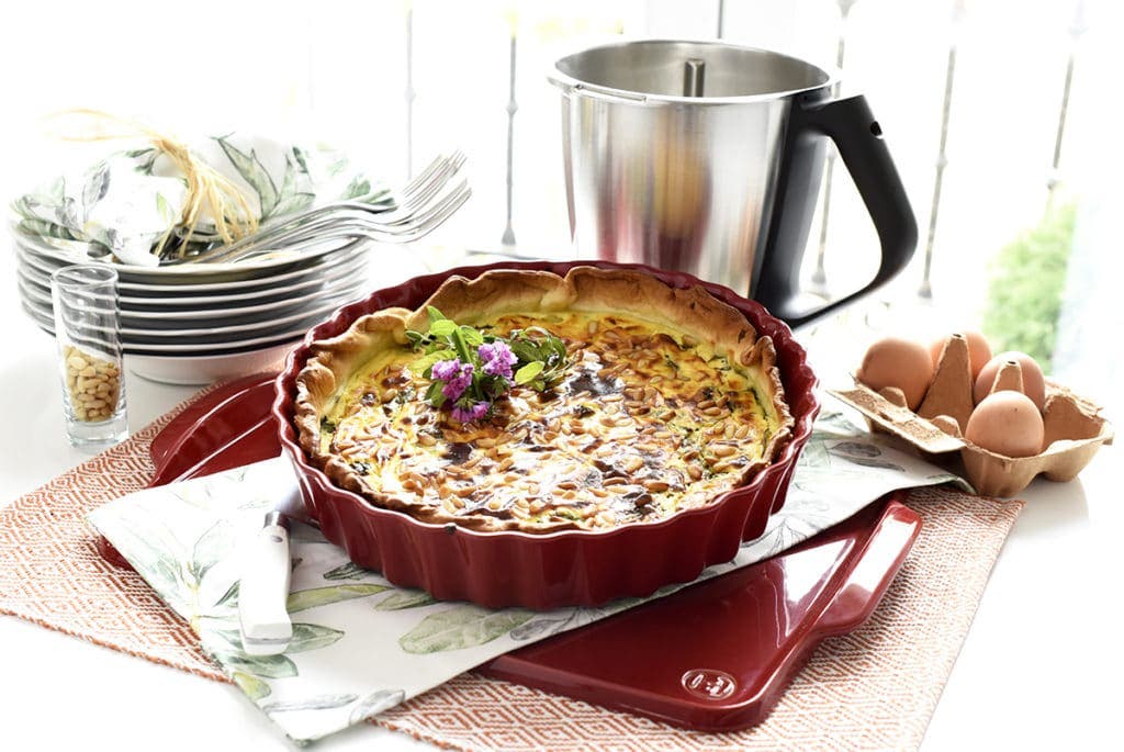 Quiche de espinacas y queso feta con Thermomix®