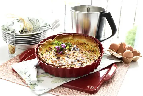 Quiche de espinacas y queso feta con Thermomix&reg;