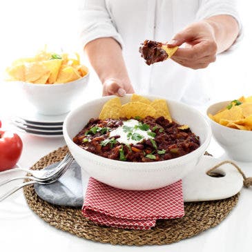 Chili vegetariano en Crock-Pot®