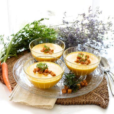 Crema de zanahoria con curry
