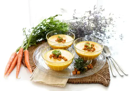 Crema de zanahoria con curry