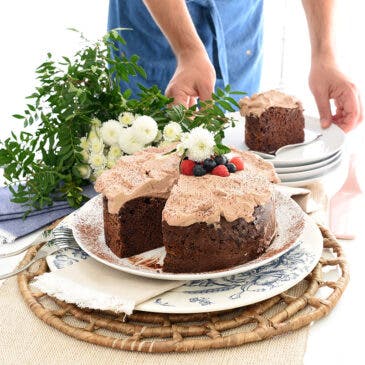 Tarta de chocolate a las tres leches