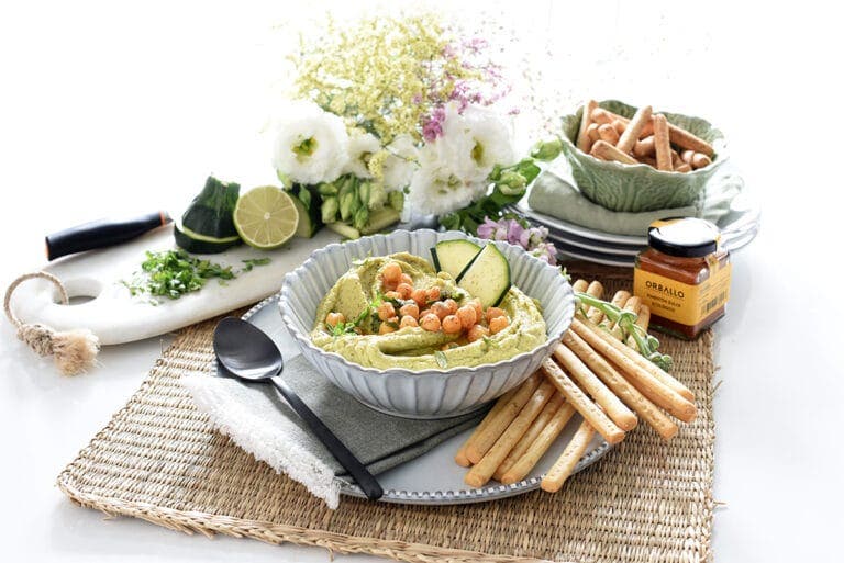 Hummus de calabacín con garbanzos Velocidad Cuchara
