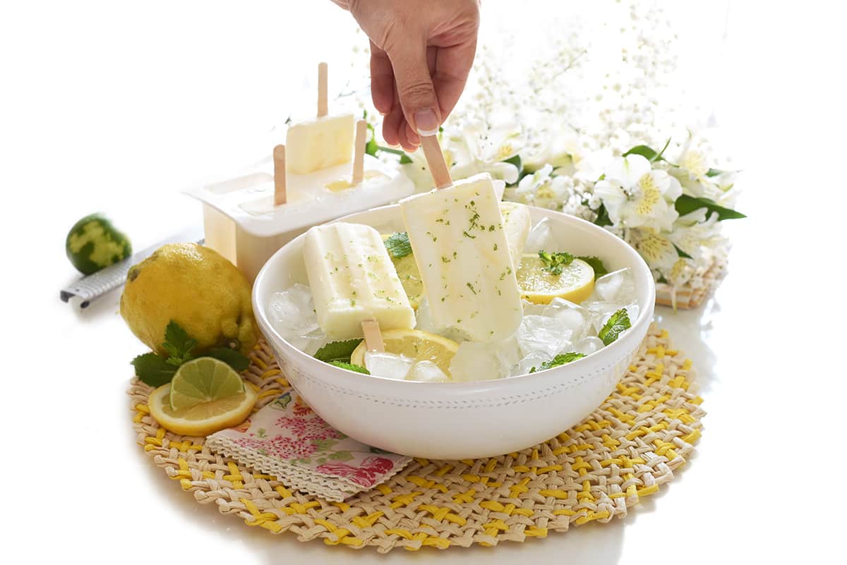 Pórtico diagonal preámbulo Helado de yogur y limón | Velocidad Cuchara