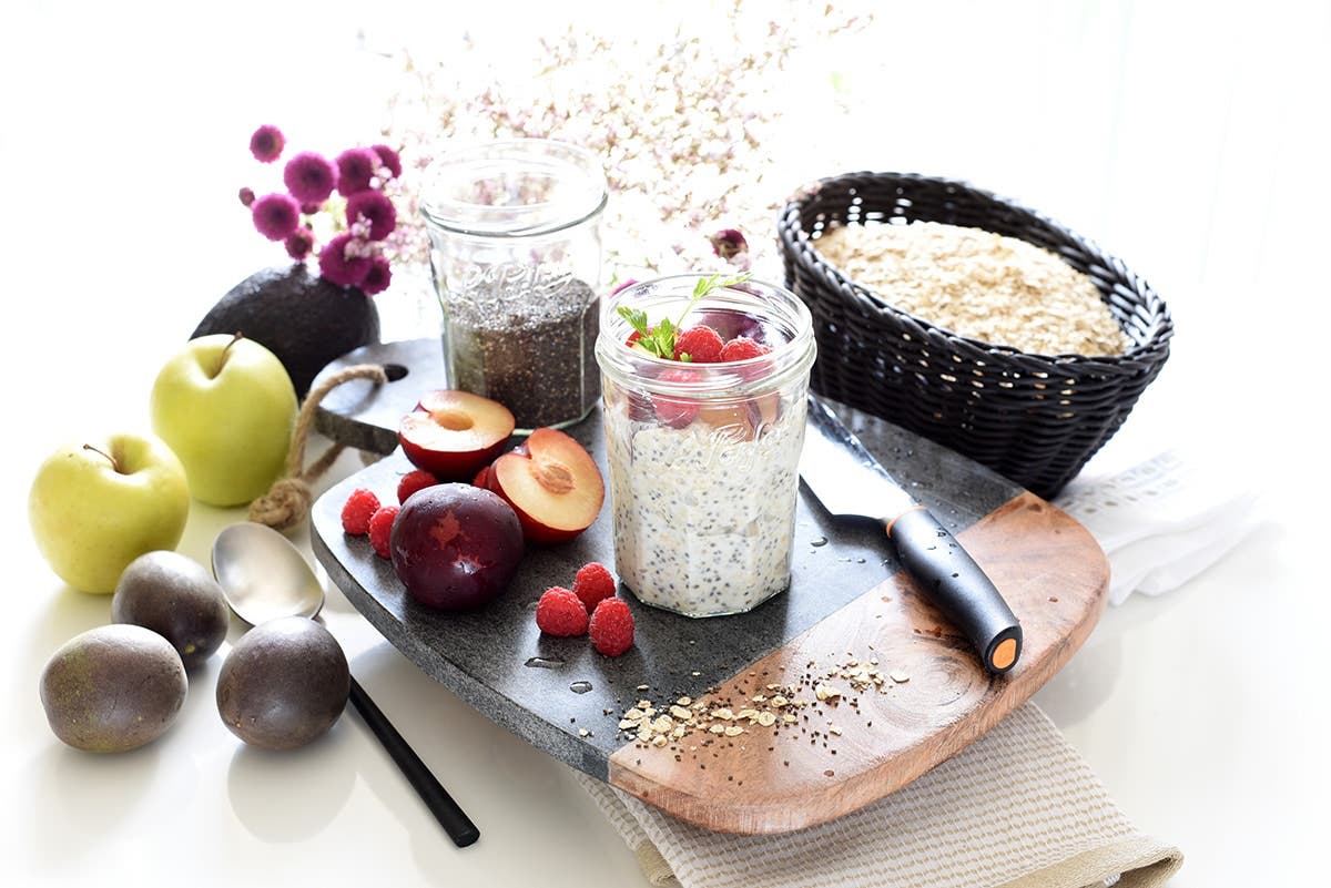 Desayuno de avena y chia con frutas | Velocidad Cuchara